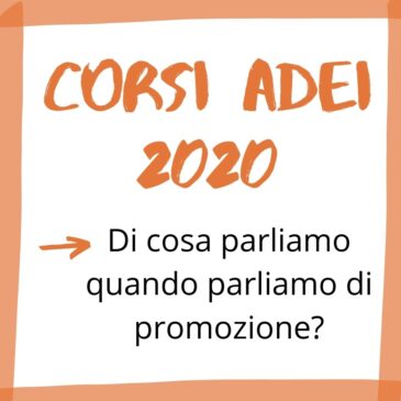 Corsi Adei 2020 – Promozione