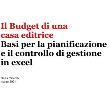 Corsi 2021: L’arte di excel ad uso degli editori