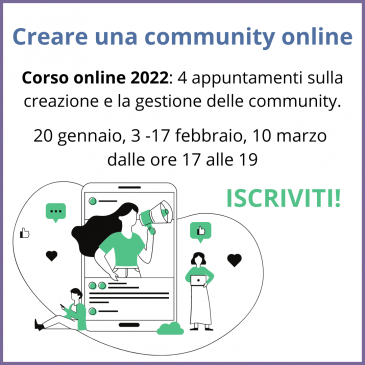 Corso 2022: come creare un community online