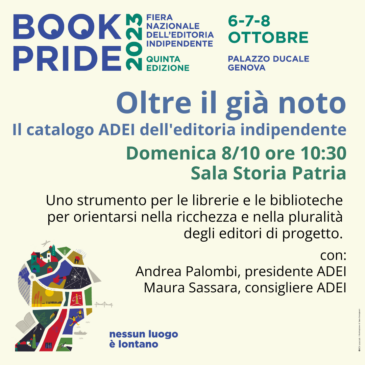 Book Pride: il 6-7-8 ottobre ci vediamo a Genova